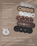 Räucherstäbchen Halter Monstera | 16 cm - verschiedene Farben | + 1 Gratis Räucherstäbchen