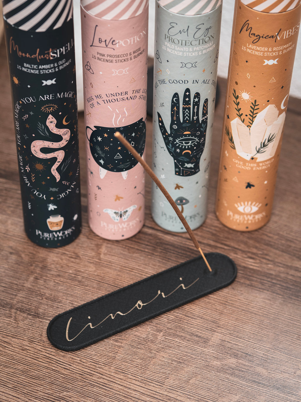 Räucherstäbchen "Celestial Magic" mit linori Räucherhalter