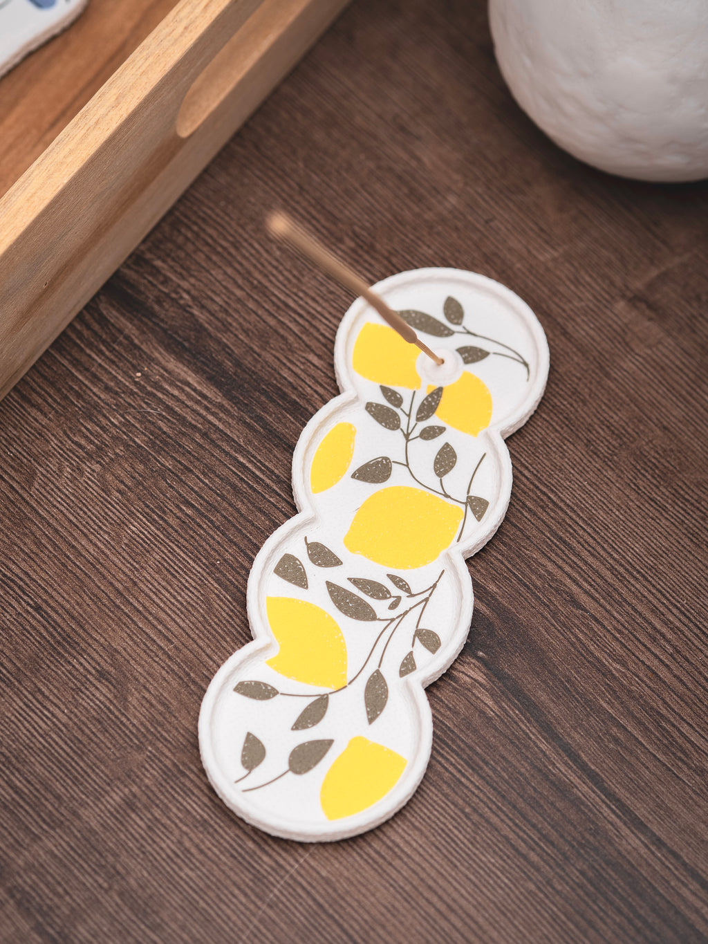 Räucherstäbchen Halter lemon garden | 16 cm | + 1 Gratis Räucherstäbchen