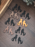 Teebeutelhalter Katze Set | 21 Farben + Glücks- & Bengalkatze