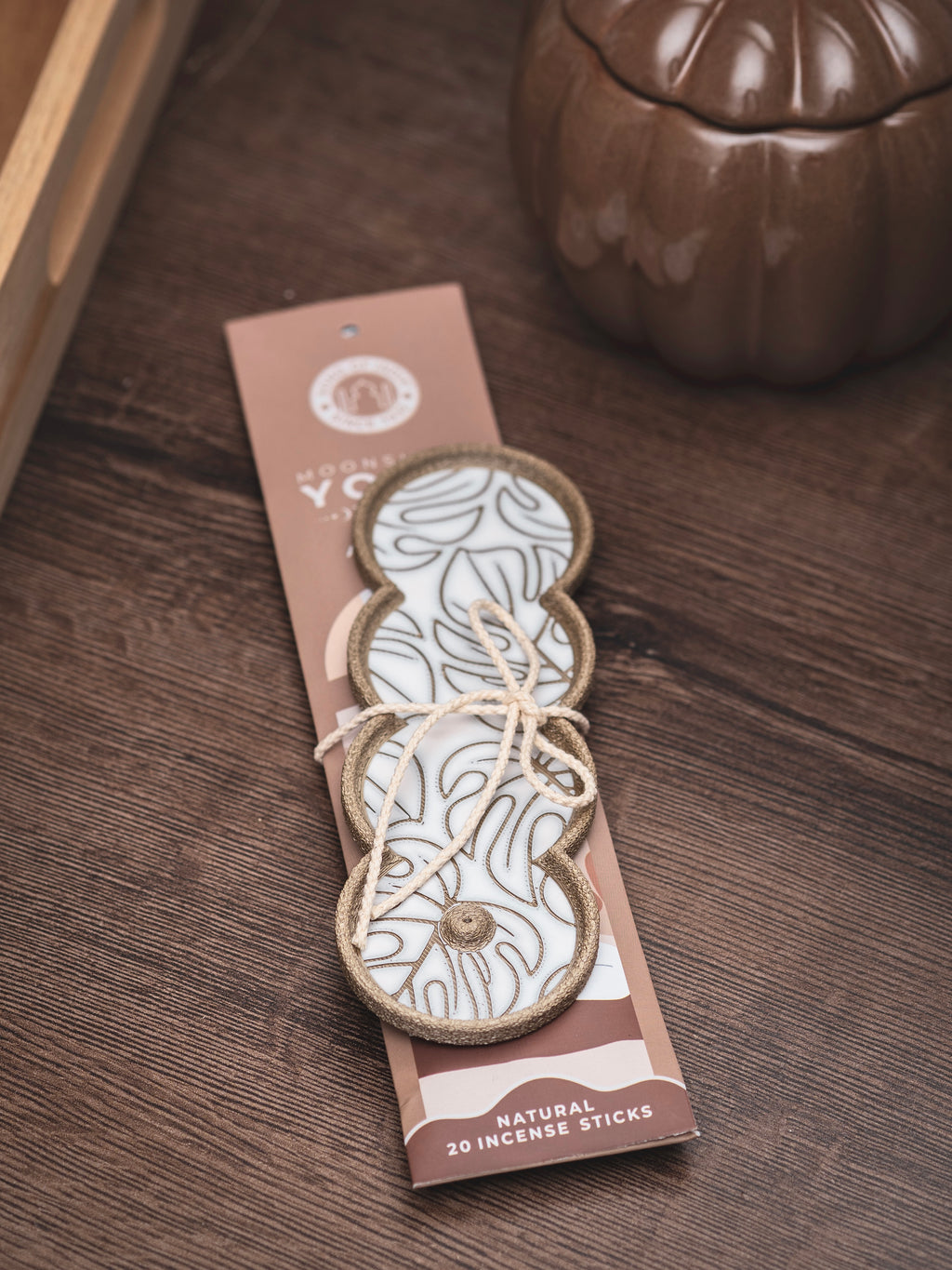 Räucherstäbchen Halter Monstera | 16 cm - verschiedene Farben | + 1 Gratis Räucherstäbchen