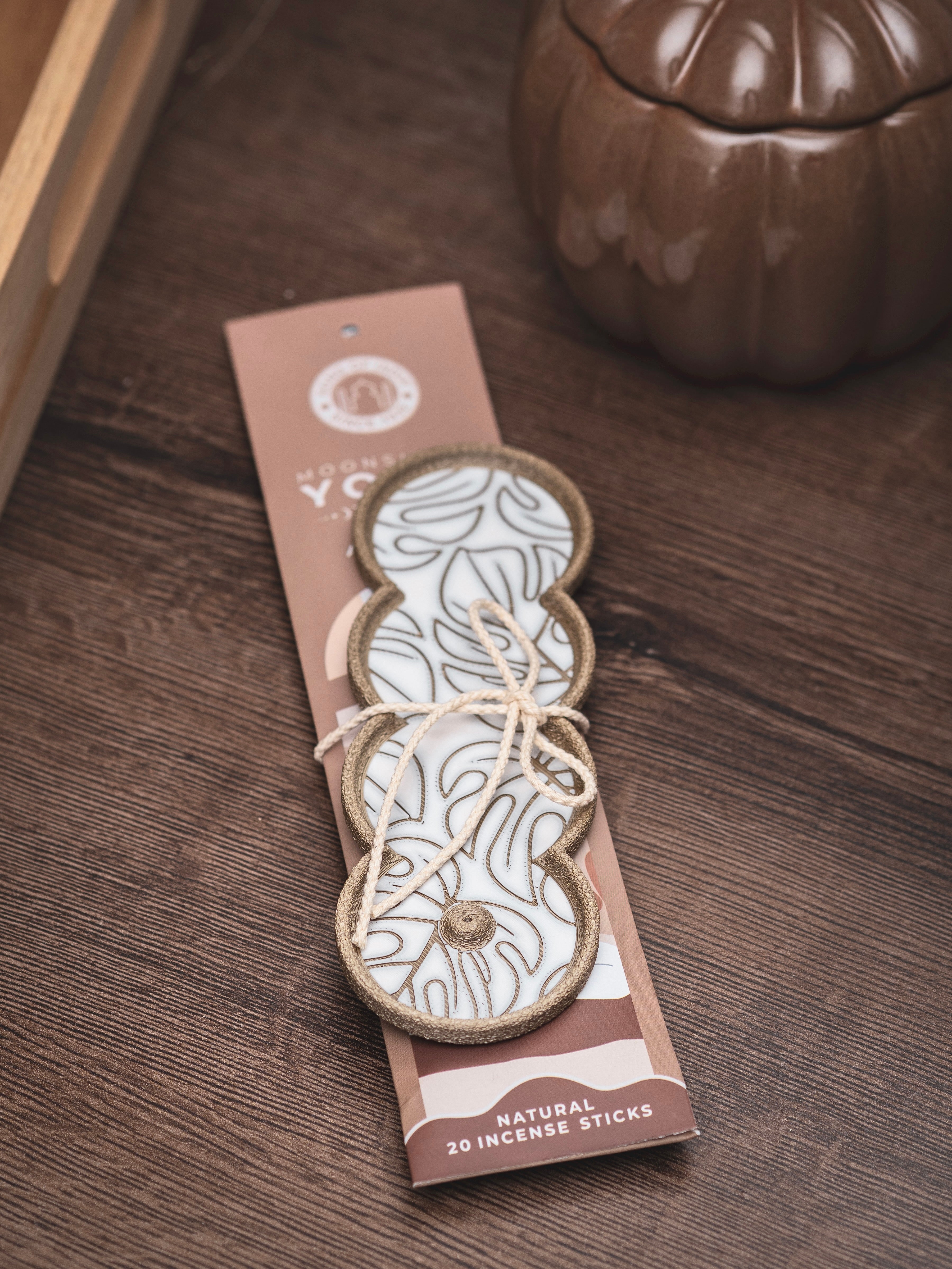 Räucherstäbchen Halter Monstera | 16 cm - verschiedene Farben | + 1 Gratis Räucherstäbchen