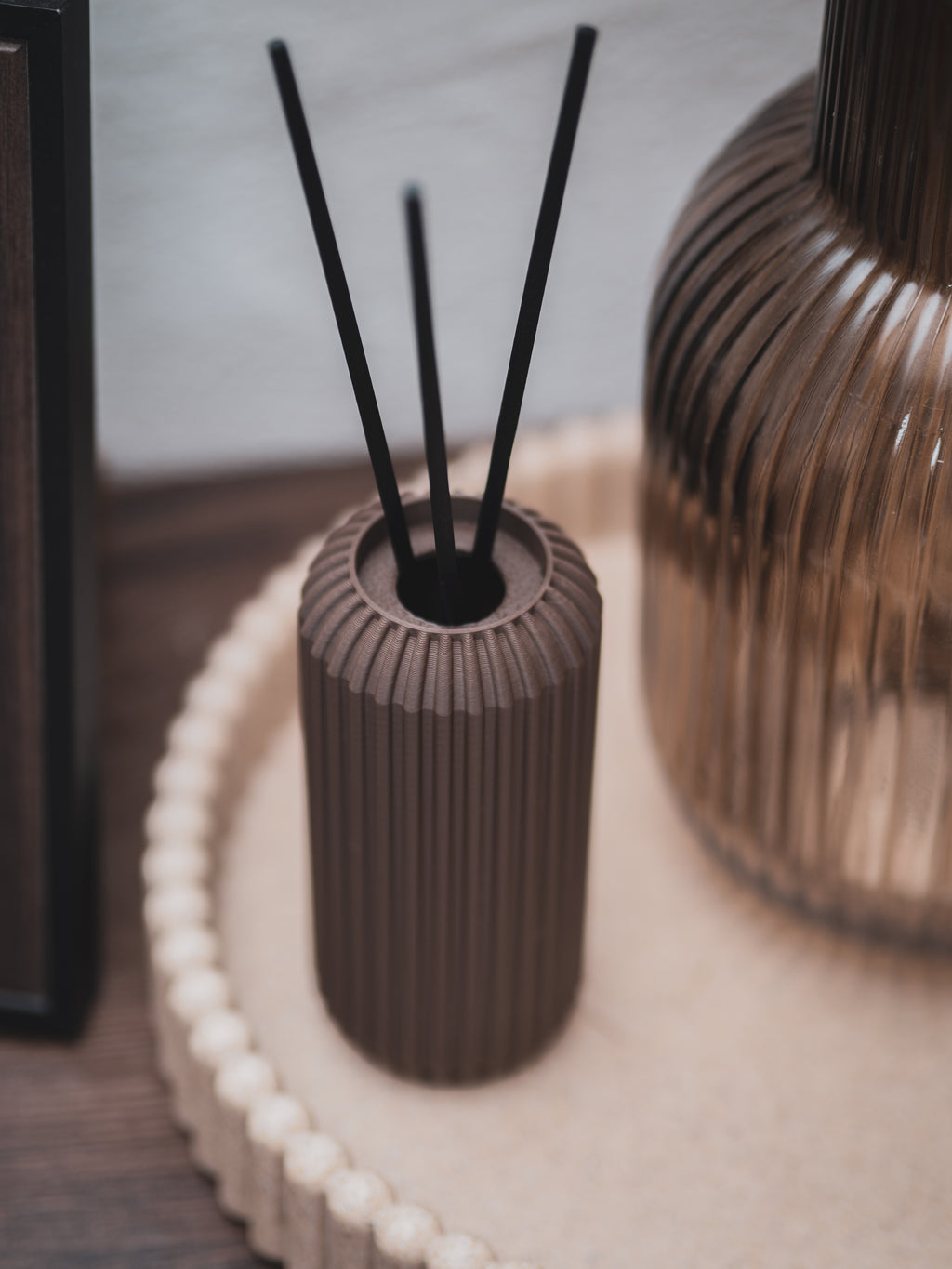 Duftstäbchen-Diffusor | Mini-Vase | versch. Farben | inkl. 3 Stäbchen & Glaseinsatz