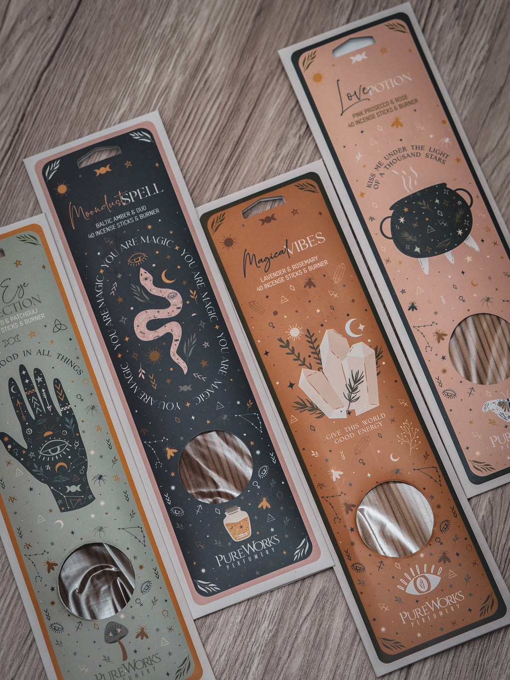 Räucherstäbchen "Celestial Magic" mit linori Räucherhalter