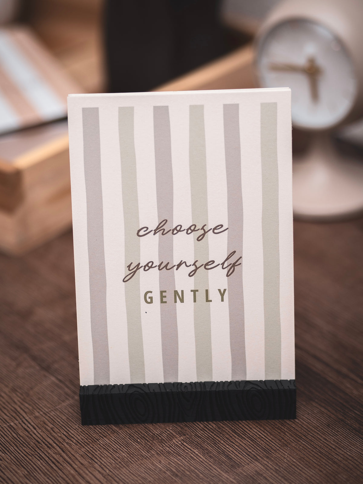 Postkarte 'choose yourself gently'