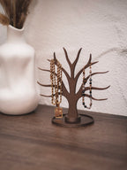 Schmuckständer Baum für Armbänder, Ringe, Earcuffs, Creolen mit Ablage