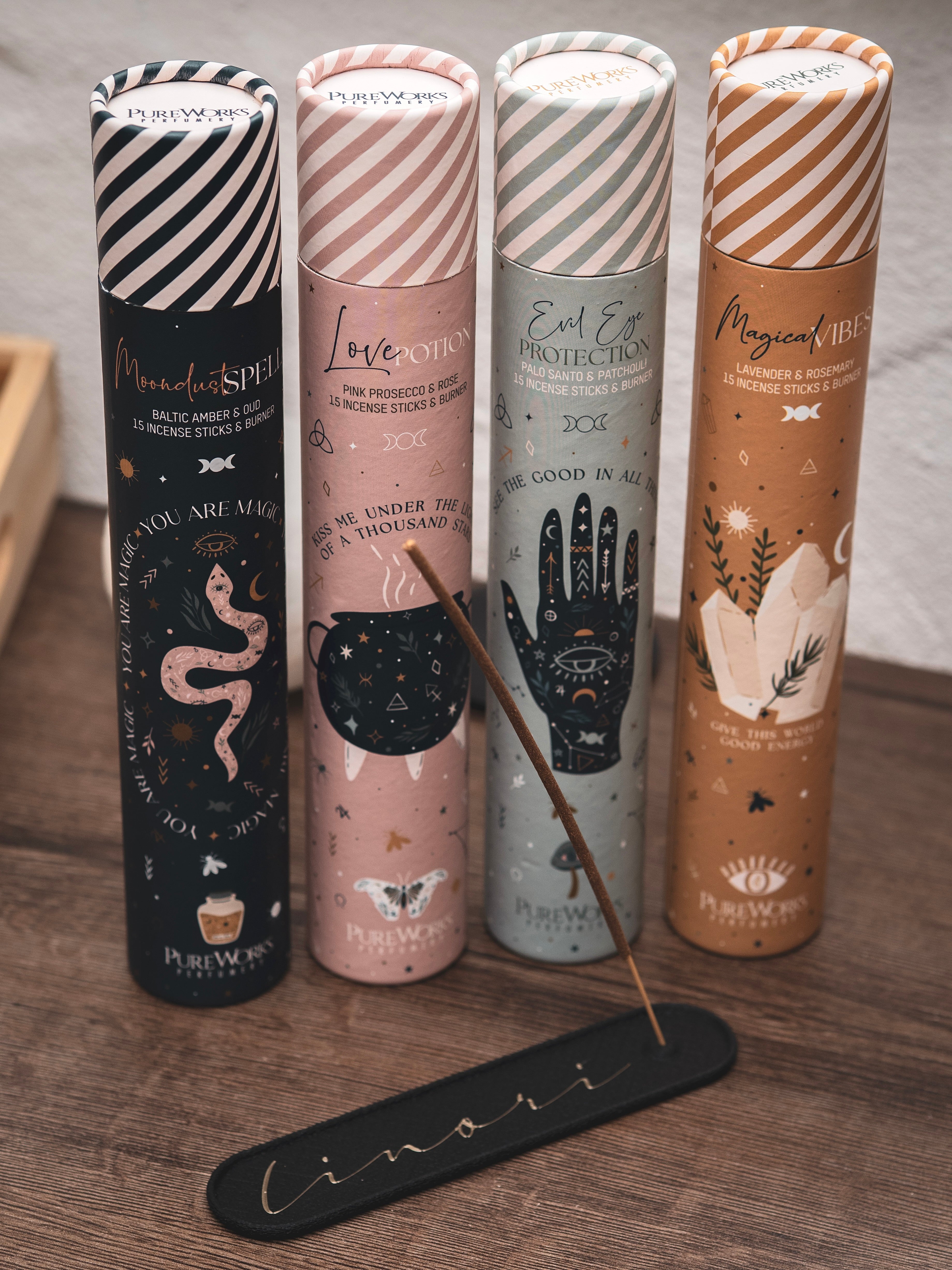 Räucherstäbchen "Celestial Magic" mit linori Räucherhalter