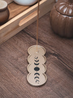 Räucherstäbchen Halter Mondphasen | 16 cm - verschiedene Farben | + 1 Gratis Räucherstäbchen
