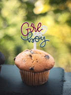 Muffin Topper "Girl or Boy?"
