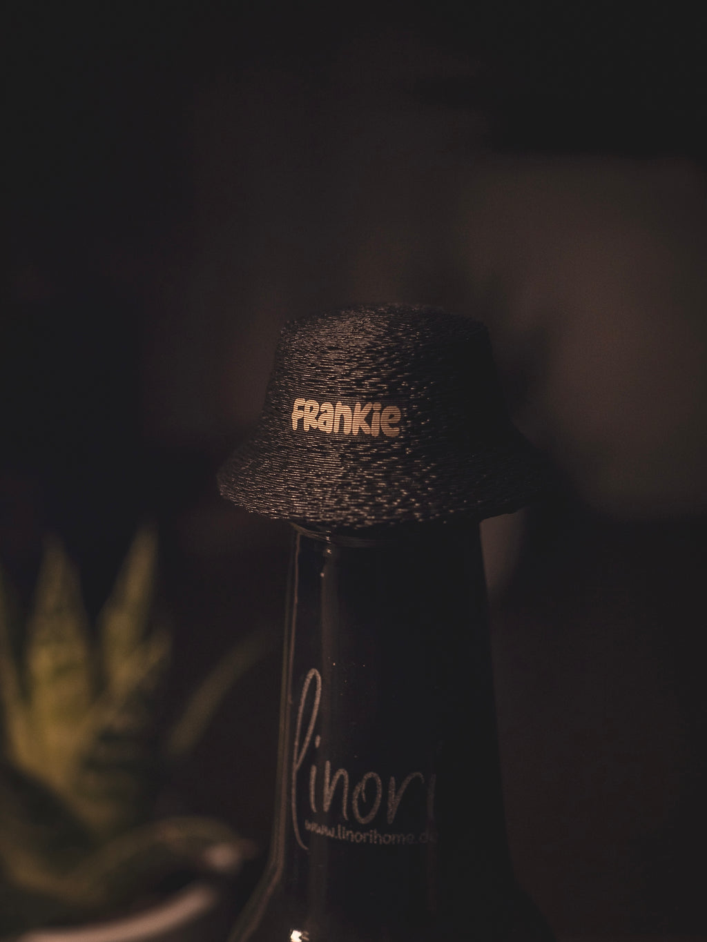 Flaschendeckel Fischerhut für Bier, Limo & kl. Sektflaschen | in schwarz & personalisierbar
