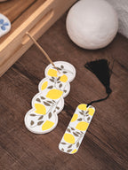 Lesezeichen lemon garden mit Quaste | verschiedene Farben