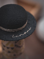 Flaschendeckel Sommerhut für Bier, Limo & kl. Sektflaschen | in schwarz & personalisierbar
