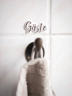 Guest | Gästeschild zum aufhängen oder kleben | in 7 Farben | in 2 Sprachen