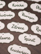 Pflanzenstecker in weiß-grün | personalisierbar