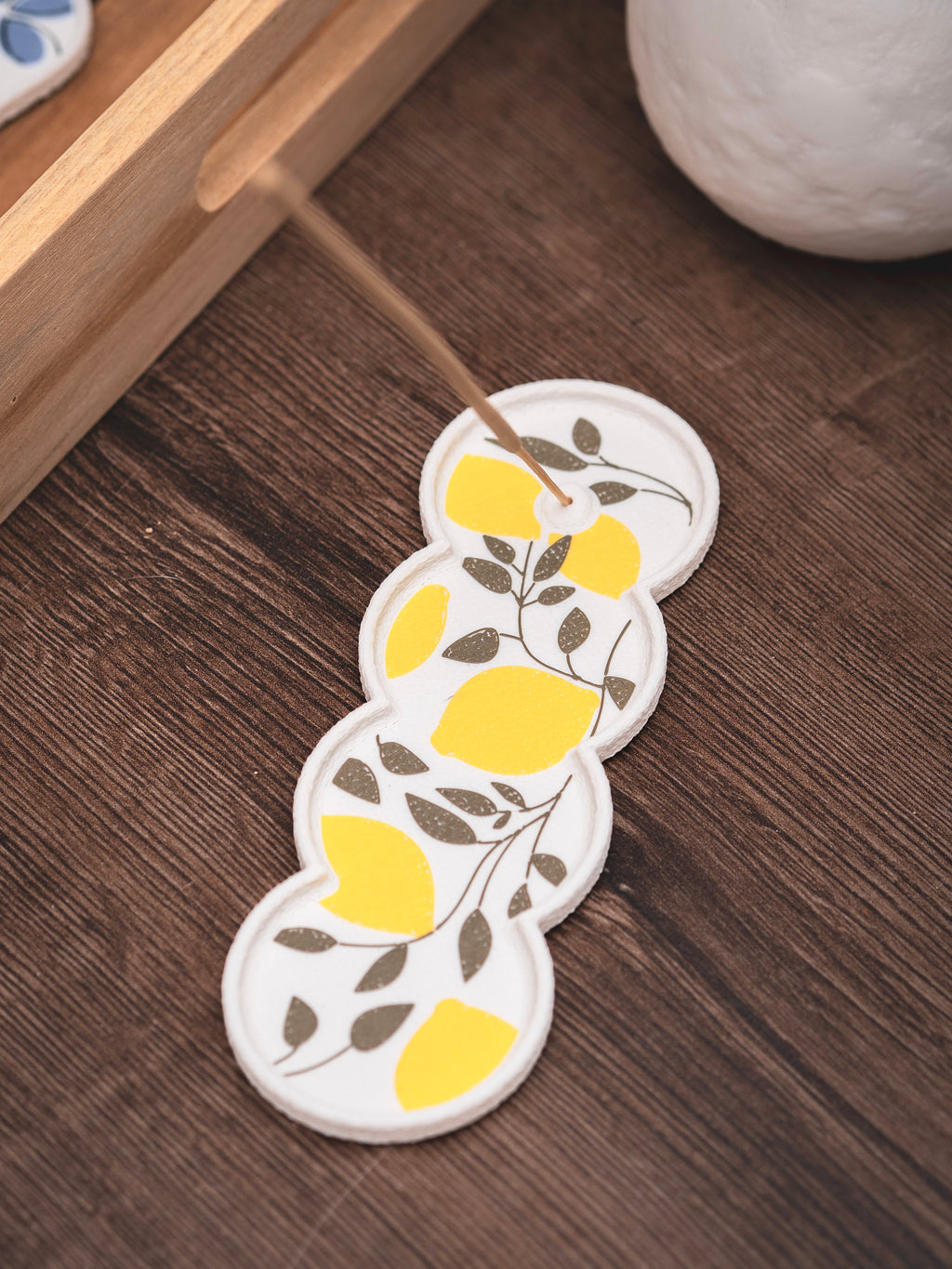 Räucherstäbchen Halter lemon garden | 16 cm | + 1 Gratis Räucherstäbchen