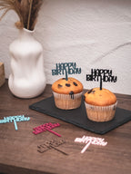 Muffin Topper "Happy Birthday"