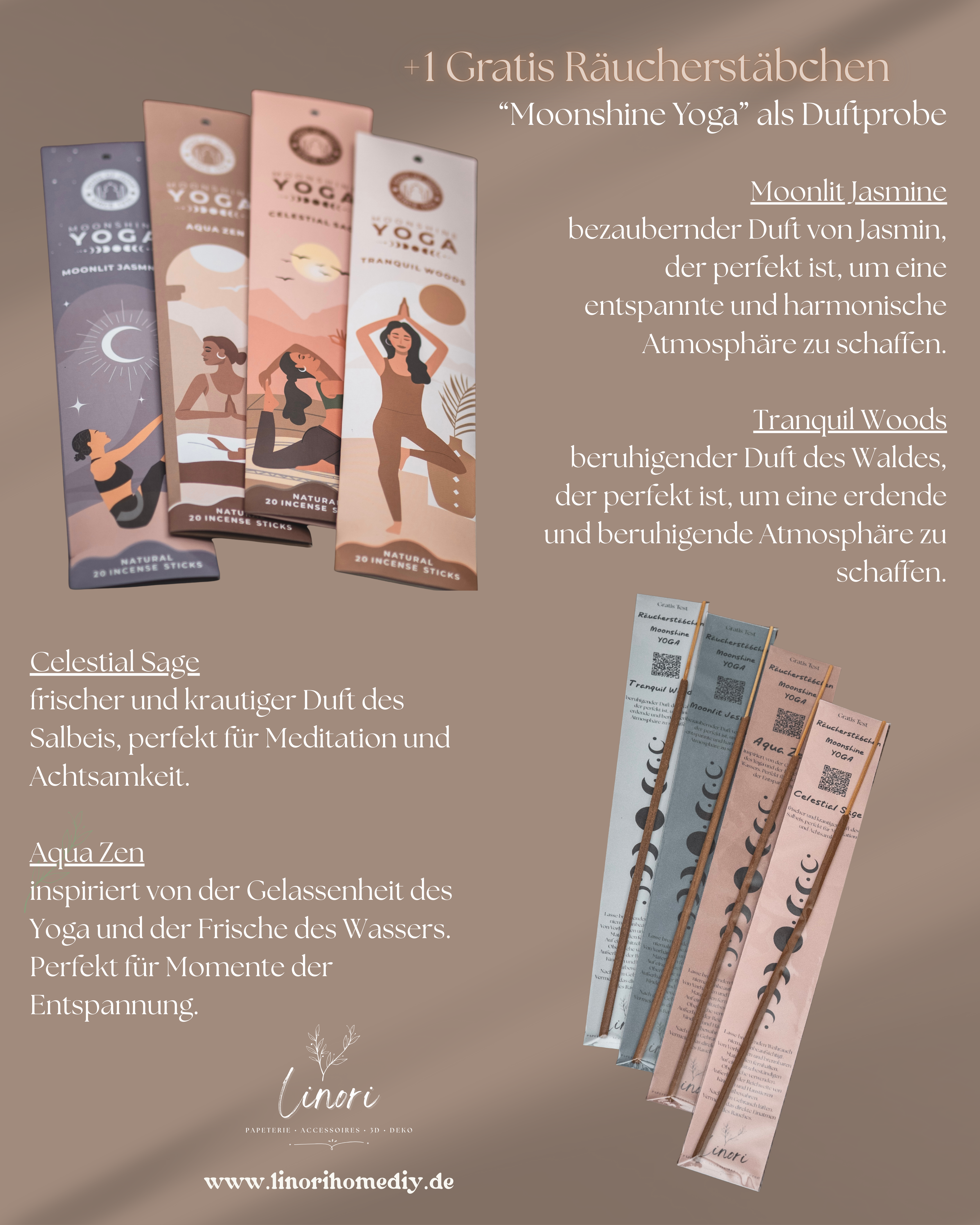 Räucherstäbchen & -kegel Halter Leo | 18 cm - verschiedene Farben | + 1 Gratis Räucherstäbchen