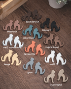 Teebeutelhalter Katze Set | 21 Farben + Glücks- & Bengalkatze