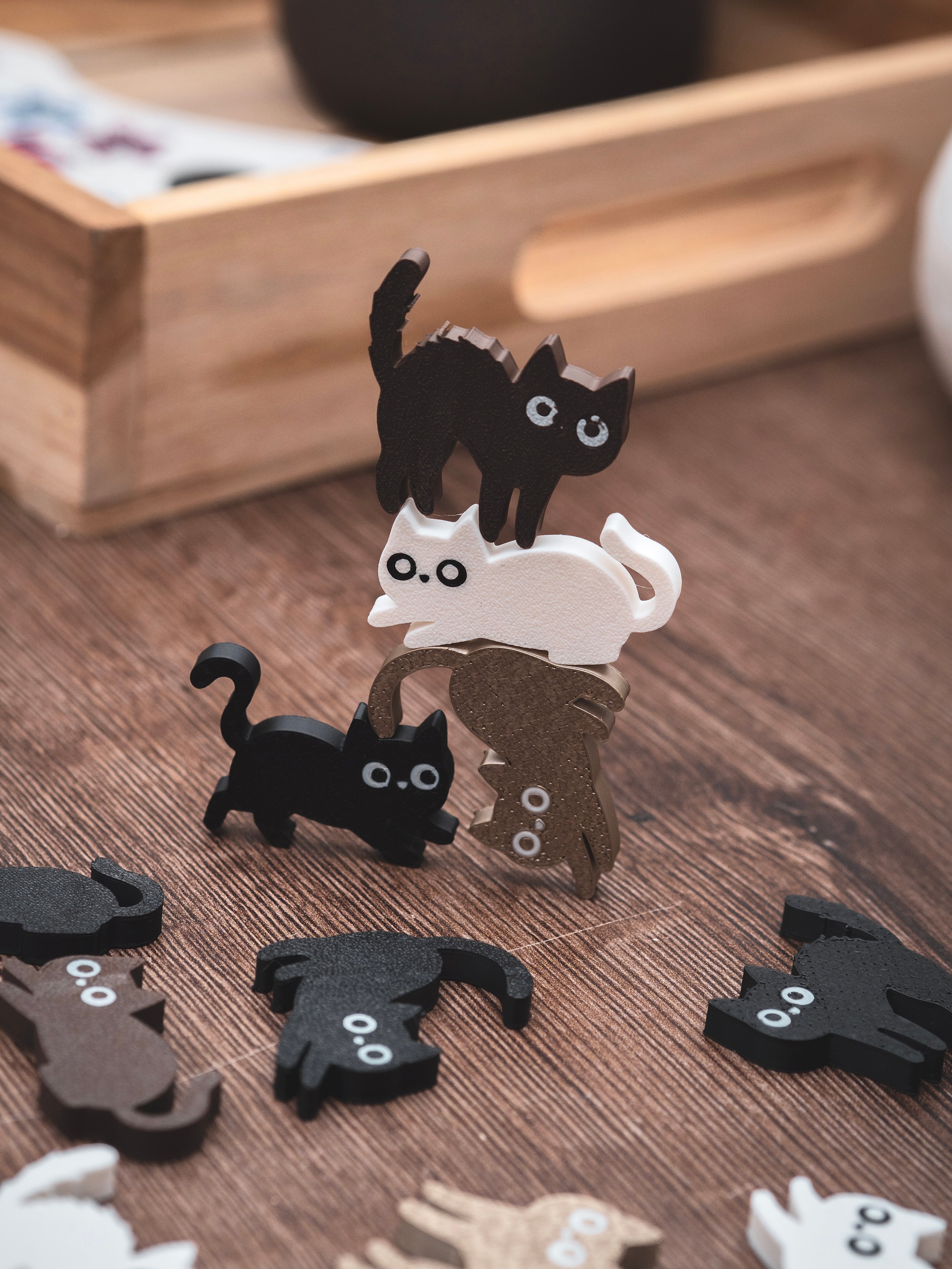Katzen Stapel- / Geschicklichkeitsspiel
