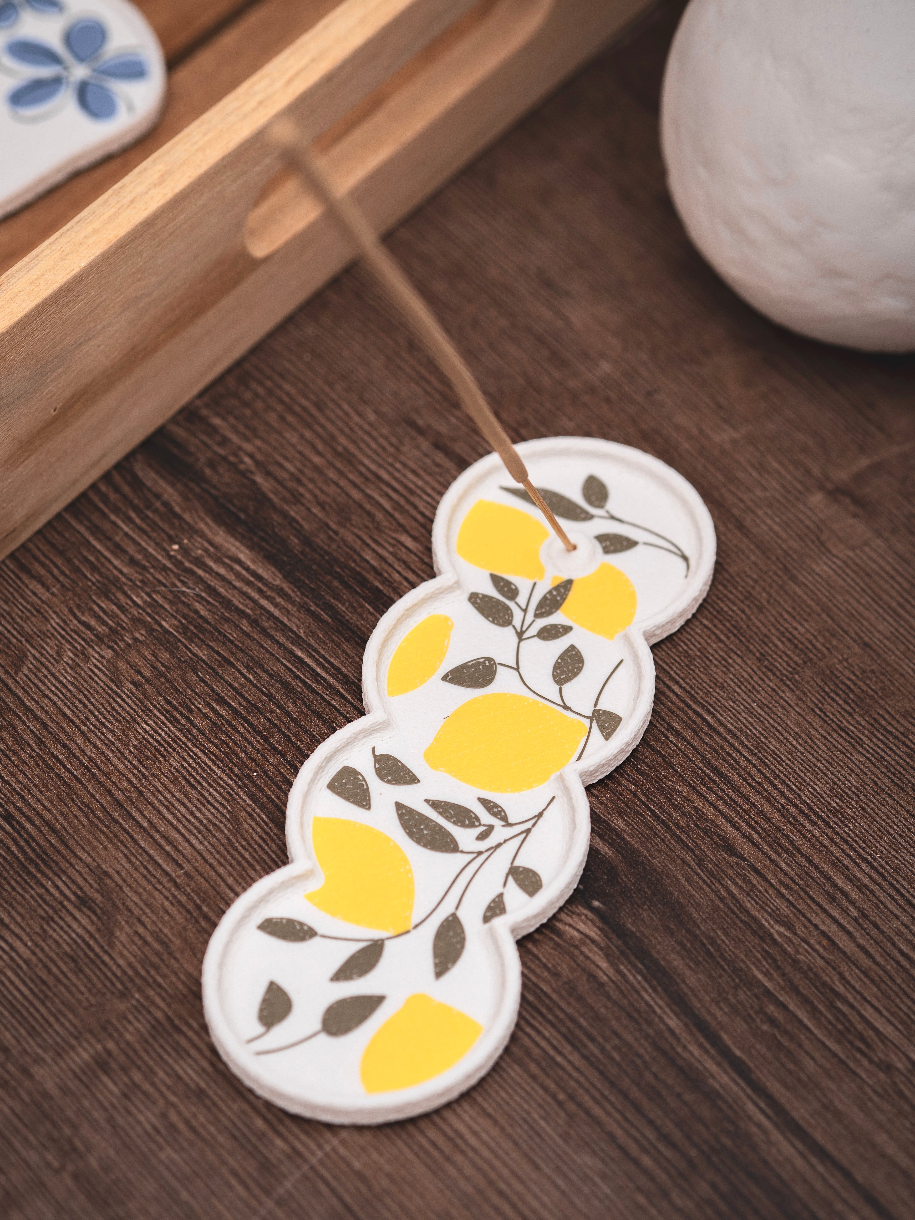 Räucherstäbchen Halter lemon garden | 16 cm | + 1 Gratis Räucherstäbchen