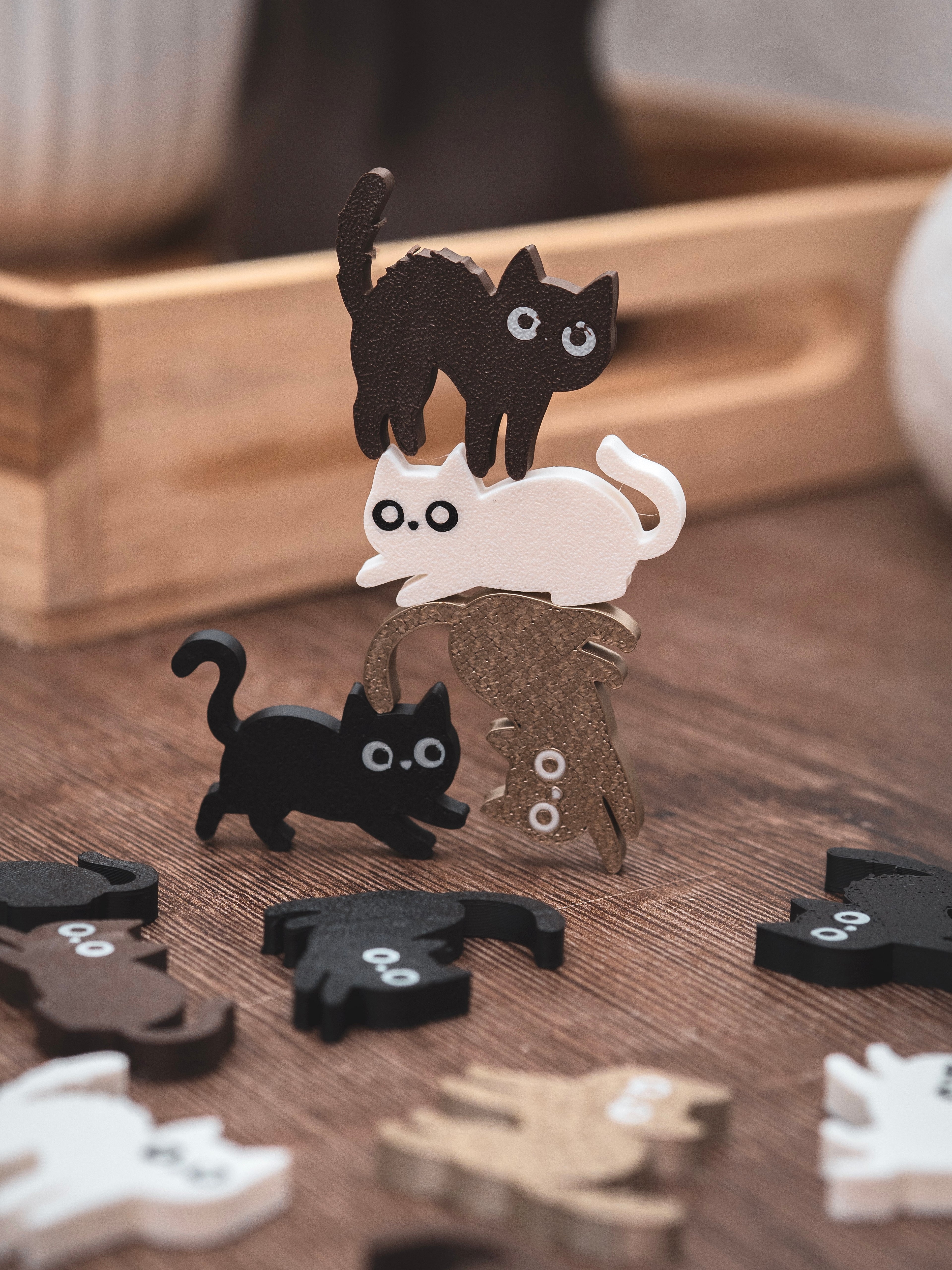 Katzen Stapel- / Geschicklichkeitsspiel