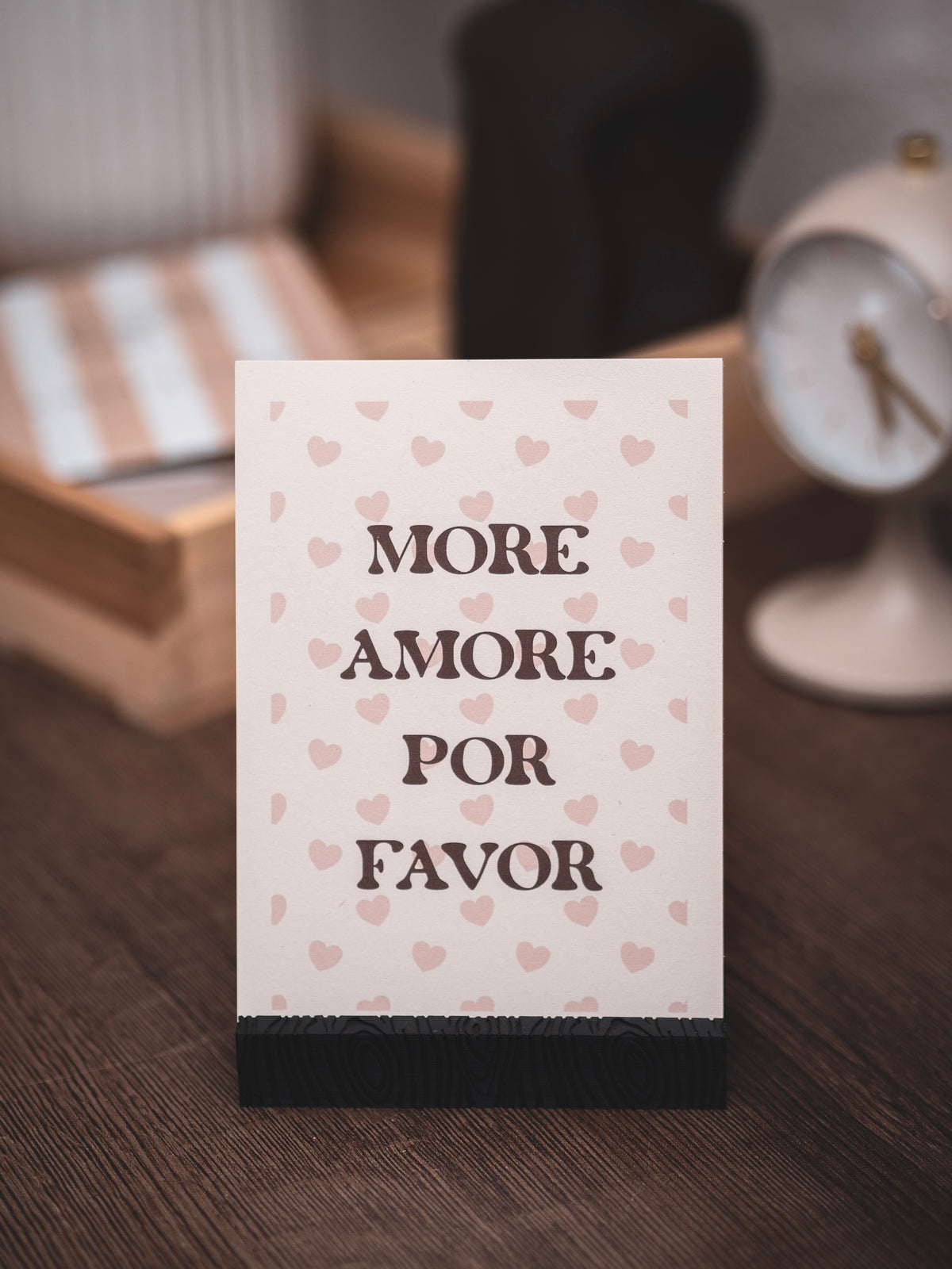 Postkarte 'More Amore Por Favor'