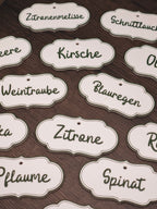 Pflanzenstecker in weiß-grün | personalisierbar
