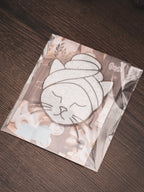 Katze mit Haarturban Schild zum kleben | in verschiedenen Farben