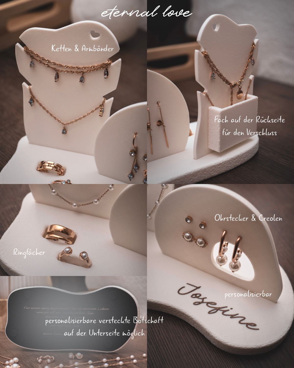 eternal love | Schmuckständer für besondere Schmuckstücke | Brautschmuck Erinnerungsschmuck | verschiedene Farben