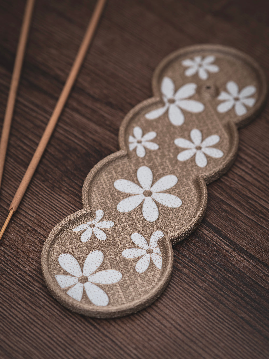 Räucherstäbchen Halter Margerite | 16 cm - verschiedene Farben | + 1 Gratis Räucherstäbchen