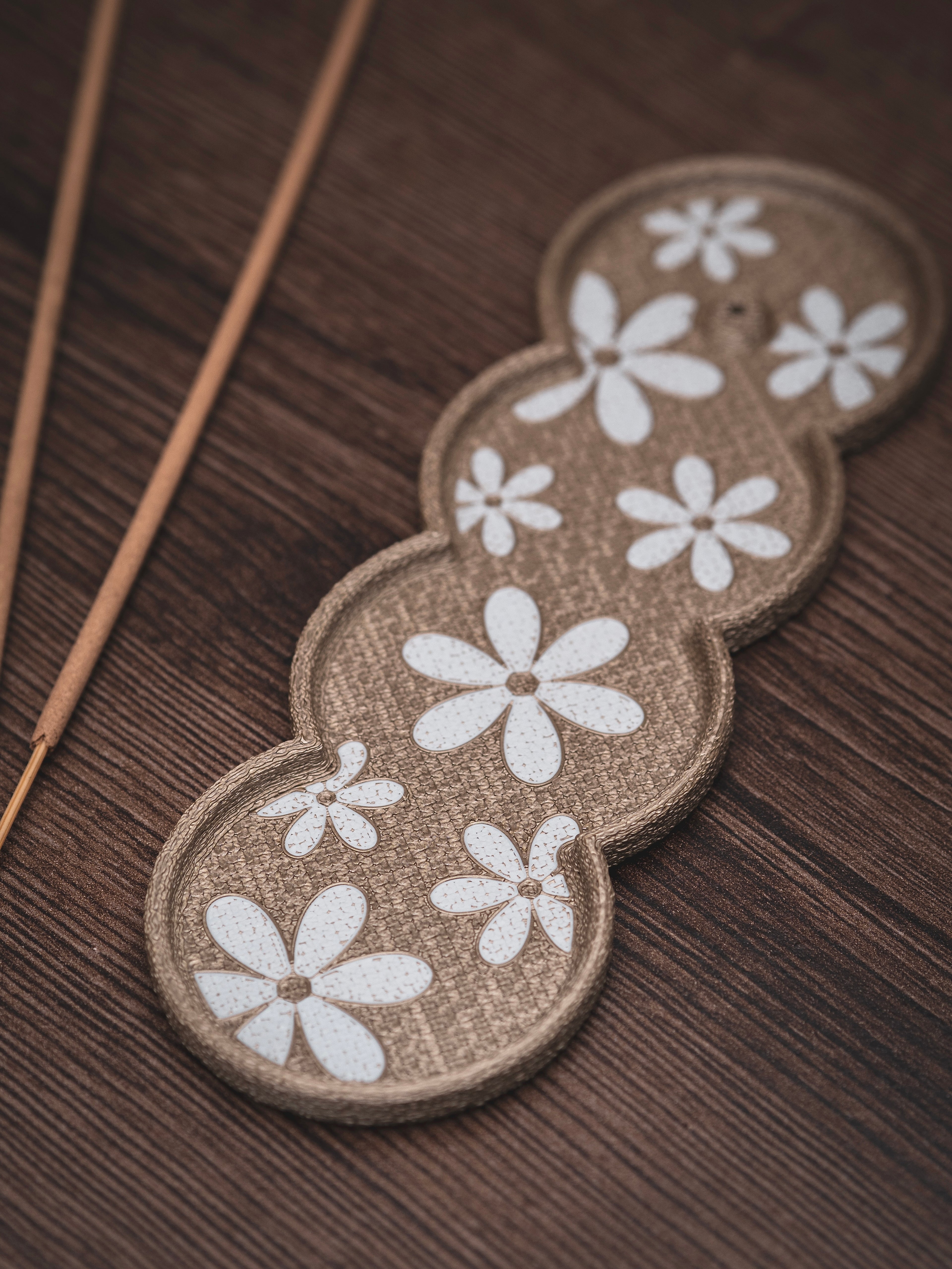 Räucherstäbchen Halter Margerite | 16 cm - verschiedene Farben | + 1 Gratis Räucherstäbchen