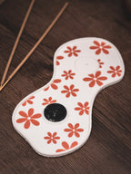 Räucherstäbchen & -kegel Halter Margerite | 18 cm - verschiedene Farben | + 1 Gratis Räucherstäbchen