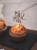 Muffin Topper Hochzeits-Set Mr. & Mrs. Just Married