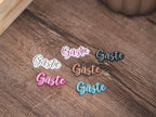 Guest | Gästeschild zum aufhängen oder kleben | in 7 Farben | in 2 Sprachen