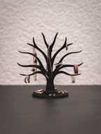 Schmuckständer Baum für Armbänder, Ringe, Earcuffs, Creolen mit Ablage