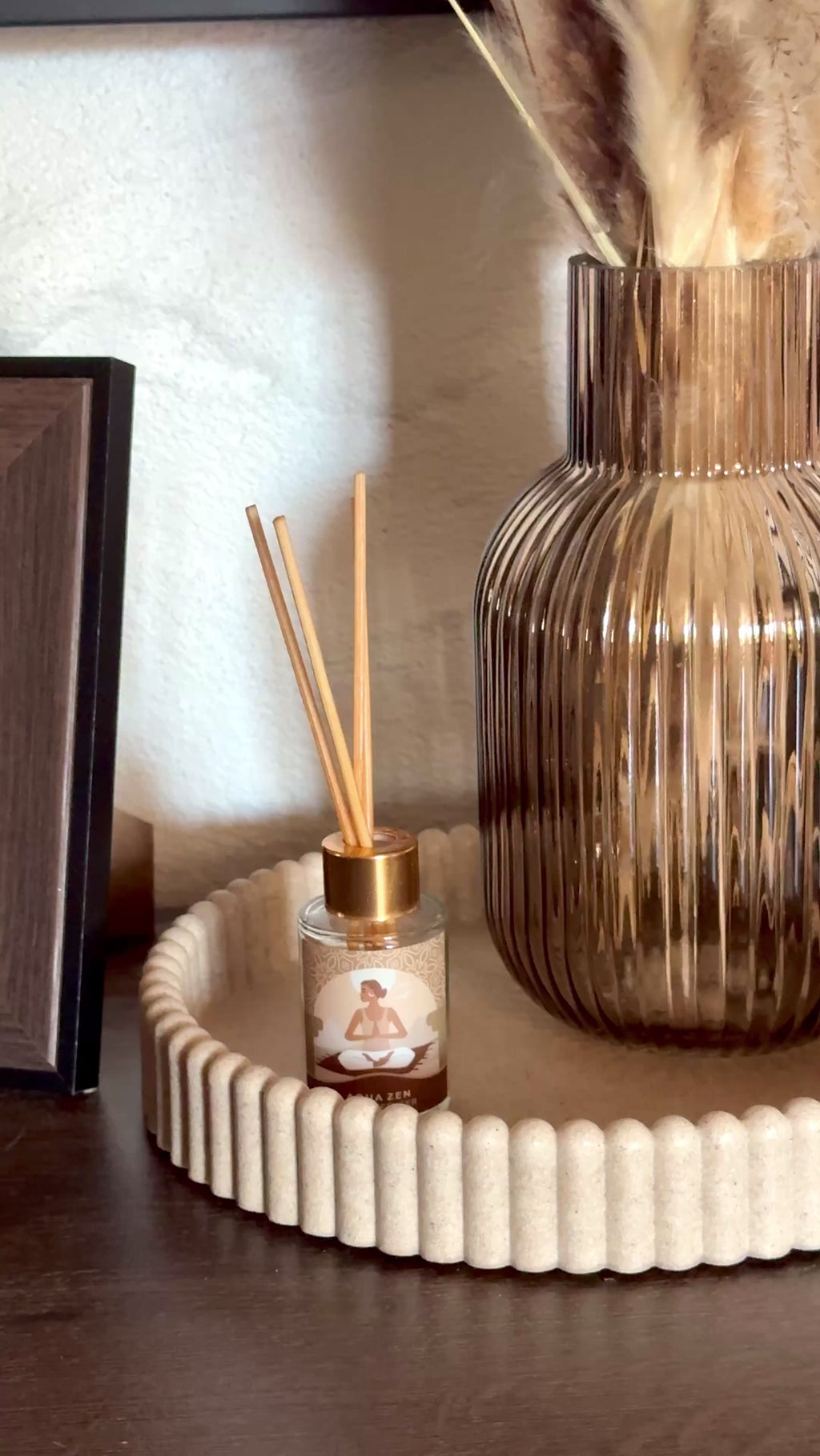 Duftstäbchen-Diffusor | Mini-Vase | versch. Farben | inkl. 3 Stäbchen & Glaseinsatz